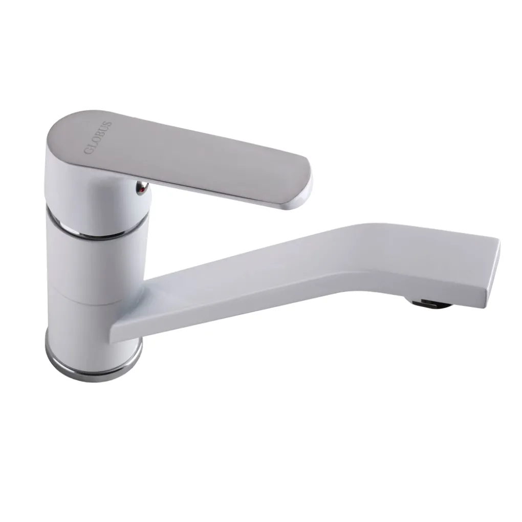 Змішувач для умивальника Globus Lux Laguna GLA-0203MQ-7-White- Фото 3